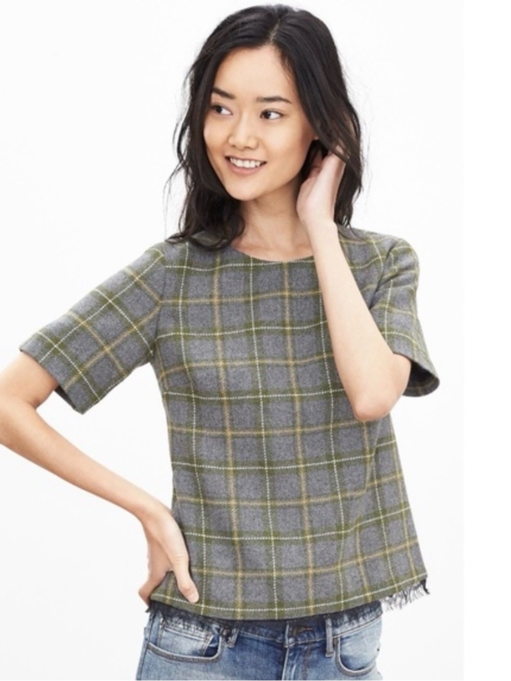 Banana Republic Tweed Top Size XS